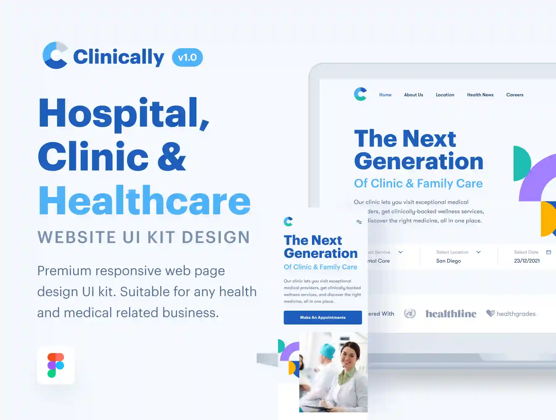 Clinically - Healthcare Web UI Design Kit